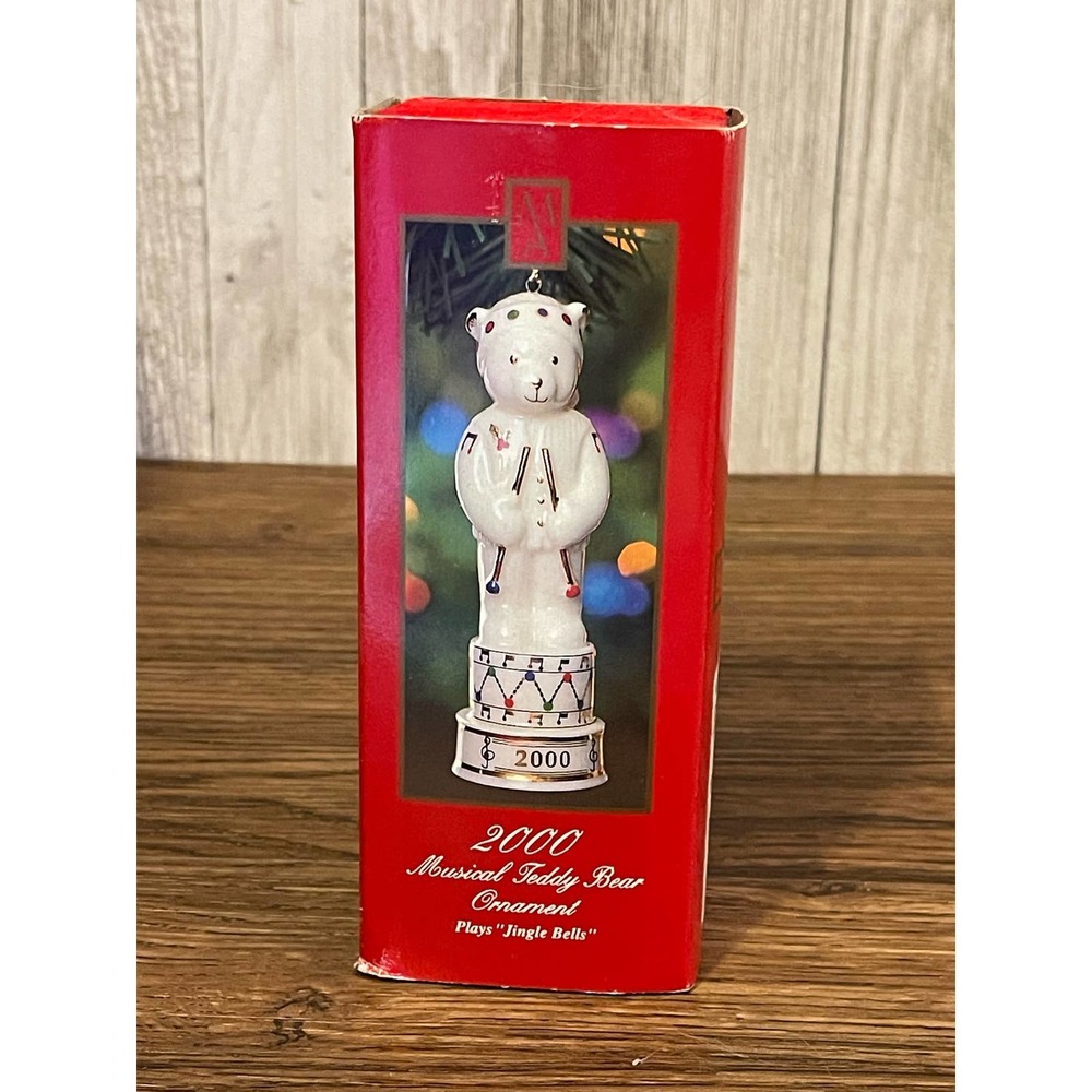 2000 Madison Avenue Porcelain Teddy Bear Ornament